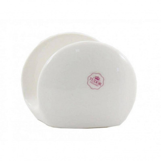 Підставка для серветок гладка порцелянова 11 см Tudor TU2573