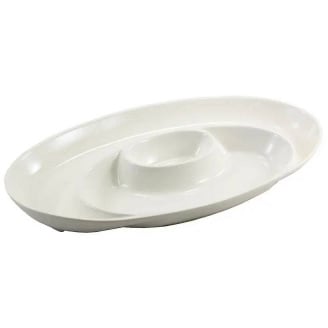 Блюдо овальне фарфорове 38,5 см Interos PJ01761-S