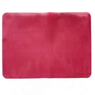 Килимок силіконовий для випічки рифлений 37 х 27 см бордовий Stenson