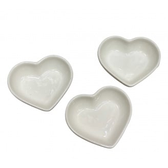 Набор фарфоровых соусников 3 шт Сердце Stenson R91933