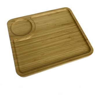 Менажниця бамбукова прямокутна 28х23,8х1,7 см A-PLUS 2422
