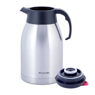 Термос-конференція 2000 мл Kamille із нержавіючої сталі з пластиковою кришкою КМ-2212