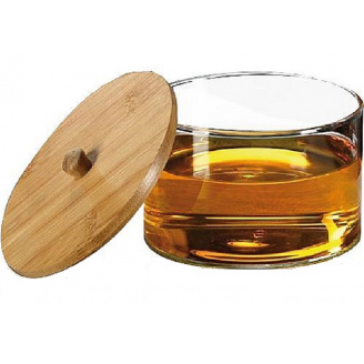 Банка для меду з бамбуковою кришкою 700 мл S&T 32248