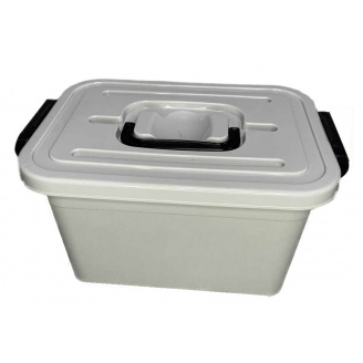 Контейнер для хранения + вклад Ал-Пластик 6,3 л серый ПБ-997