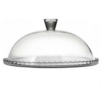 Блюдо зі скляною кришкою-ковпаком d-32 см Patisserie Pasabahce PS 95198