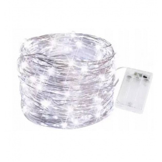 Гірлянда світлодіодна A-PLUS НА БАТАРЕЙКАХ 4 м 80 діодів LED, білий колір