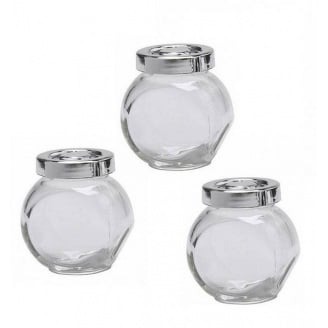 Набір скляних ємностей для спецій 3 шт S&T 7053-01