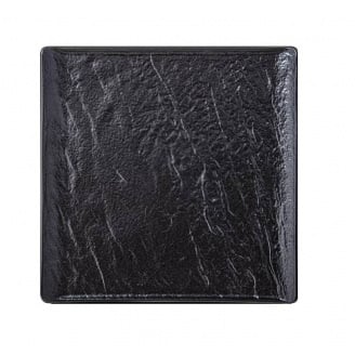 Тарілка квадратна SLATESTONE BLACK 21,5 х 21,5 см Wilmax WL-661106/A
