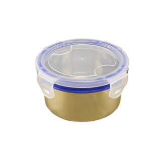 Лоток с нержавеющей стали с герметичной крышкой 750 мл A-Plus 0624