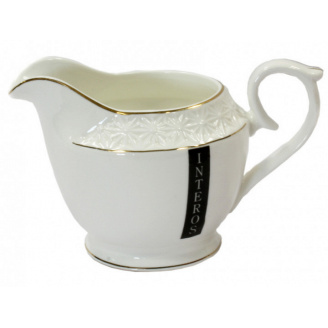 Молочник фарфоровий білий 200 мл Снігова королева Interos 453508