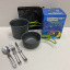 Набір туристичного посуду із зеленими ручками Cooking Set DS-101/6017 Фастів