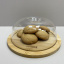 Блюдо-сырница бамбуковое с акриловой крышкой 19,5х19,5х8 см Eurogold 7016102487 Ровно