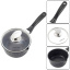 Ківш з кришкою та мармуровим покриттям з литого алюмінію 16 х 8 см Kamille KM-4436 Запоріжжя