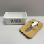 Маслянка керамічна з ножем "Butter A-PLUS 0480-2 білий Київ