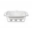 Мармит Kamille Food Warmer керамический 2,4л d 33 см с подогревом KM-6403 прямоугольный Бердянск