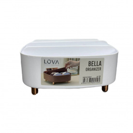 Органайзер пластиковий 4-х секційний для дрібничок Lova Plastik LV-150 білий