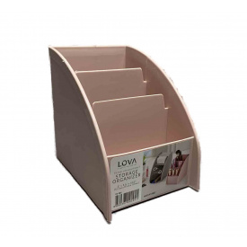 Органайзер для косметики Lova Plastik 3 відділення рожевий LV-202