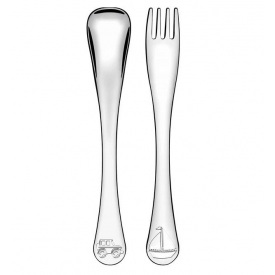 Набор детских столовых приборов 2 шт Baby Le Petit blue Tramontina 66973/010