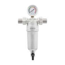 Фильтр самопромывной Raftec 3/4" с манометром RMHF02