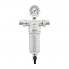 Фильтр самопромывной Raftec 1/2" с манометром RMHF01