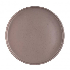 Тарелка обеденная керамическая 26,5 см коричневая Ardesto Trento AR2926TG