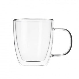 Набір чашок Ardesto з подвійними стінками та ручками 400 мл h-11,2 см 2 шт. боросилікатне скло AR2640GH