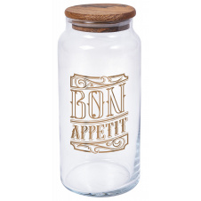 Банка Herevin Bon Appetit с деревянной крышкой 1.4 л (6816206)