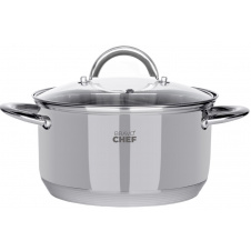 Кастрюля с крышкой Bravo Chef 16 см 1.9 л Хром (6720867)