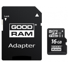 Фото - Карта пам'яті GoodRam microSDHC 16GB Class 10 UHS I (M1AA-0160R12) + SD адаптер (6440798) Карта пам'яті GoodRam microSDHC 16GB Class 10 UHS I (M1AA-0160R12) + SD адаптер (6440798)
