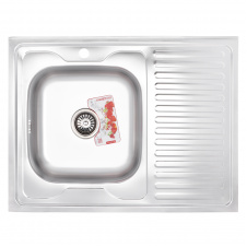 Мийка кухонна ZERIX Z8060L-06-160MD MICRO DECOR (ZS0603)