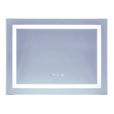 Дзеркало Mixxus Warm MR02-80x60 (годинник, LED-підсвічування, антизапотівання) (MI6004)