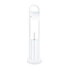Єрш для підлоги з папероутримувачем ZERIX KIT ME04 White (ZX4643)