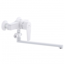 Змішувач для ванни PLAMIX Oscar-006 White (без шланга та лійки) (PM0559)
