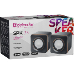 Акустика Defender 2.0 SPK 33 5W USB Black (65633) (6282560) Запоріжжя