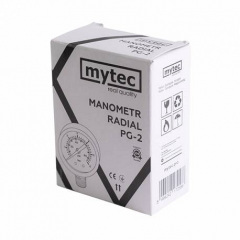 Манометр для давления воды Mytec PG-2 на 6 бар с нижним подключением 1/4" корпус D50 мм Полтава