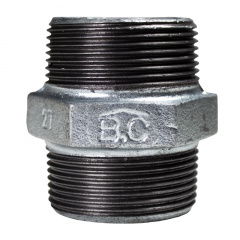 Ниппель чугунный оцинкованный B.C 2” Хмельницкий