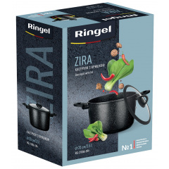 Кастрюля RINGEL Zira 3.5 л 20 см Черный (6865316) Ворожба