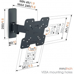 Крепление Vogels TVM 1223 Black (6833581) Львов