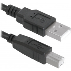 Кабель Defender USB04-17 USB2.0 AM-BM 5 м Черный (83765) (6358271) Рівне