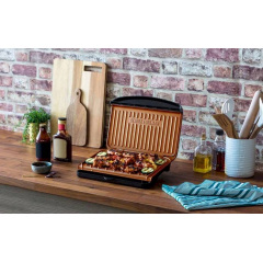 Гриль Russell Hobbs George Foreman 25811-56 Fit Grill Copper Medium 27.5х33.6х7.8 см черный (6651556) Кременчуг