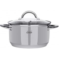 Кастрюля с крышкой Bravo Chef 16 см 1.9 л Хром (6720867) Луцк