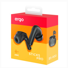 Гарнітура Ergo BS-900 Sticks Pro Black (6819315) Надвірна