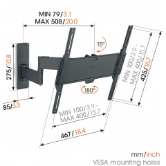 Крепление Vogels TVM 1443 Black (6833586) Херсон
