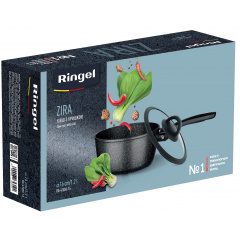 Ковш RINGEL Zira 1.2 л 16 см Черный (6865312) Хмельницький