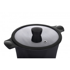Кастрюля RINGEL Zitrone 5.8 л 24 см Black (6471576) Вишневе