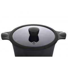 Кастрюля RINGEL Zitrone 5.8 л 24 см Black (6471576) Вишневе