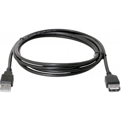Кабель Defender USB02-06 USB2.0 AM-AF 1.8 м Черный (87456) (6232763) Миколаїв