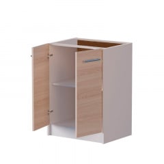 Кухонный модуль нижний Эверест Эко 600 ясень шимо светлый+белый (без столешницы) 60х46х82 см (EVR-2811) Белгород-Днестровский