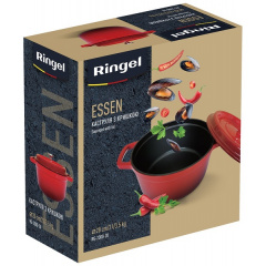 Кастрюля RINGEL Essen 2 л 20 см Красный (6858200) Ірпінь