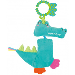 Погремушка мягкая с прорезывателем Ks Kids Кроко 36 x 30 x 5 см Разноцветный (6710208) Херсон